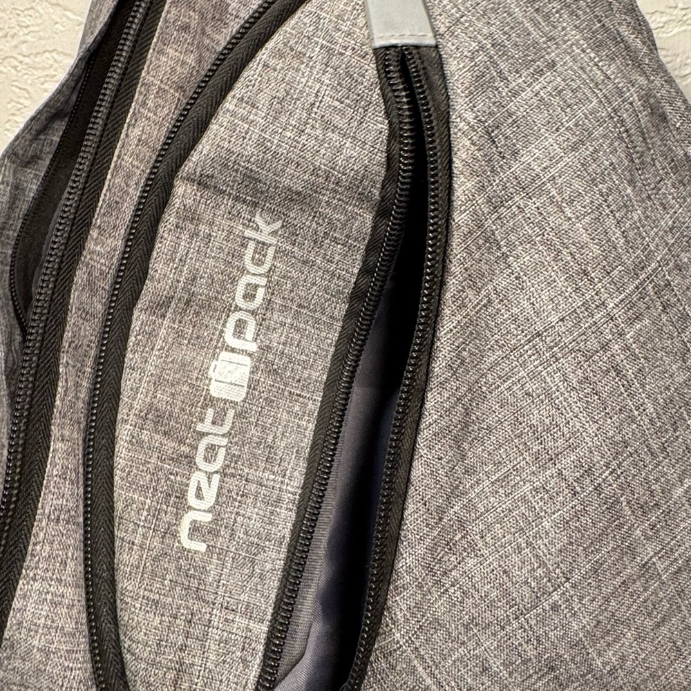 Modern Gray and Black Backpack with Adjustable Straps - Picture 8 of 10